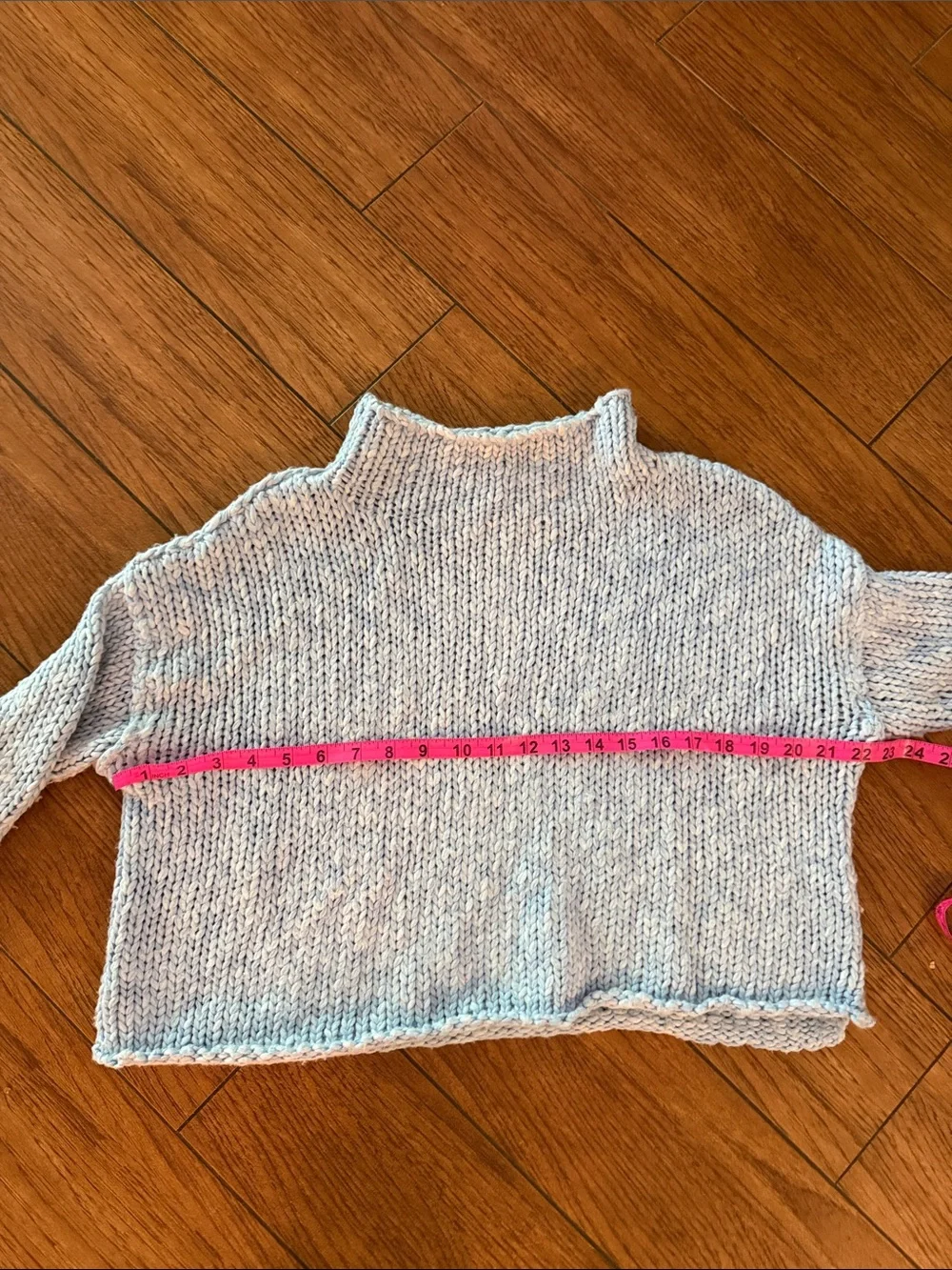 Free People Opal Roll Neck Sweater- Blue